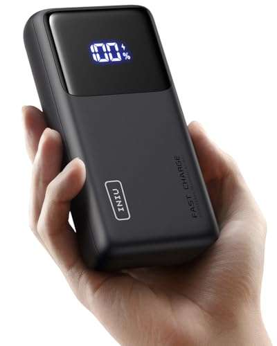 INIU Power Bank, 100W 25000mAh Portable Charger Fast Charging USB C Input & Output with voucher - TopStar GETIHU FBA